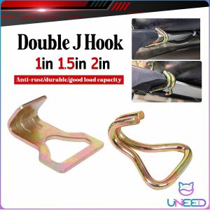 Need. Double J Hooks Plate Hook Heavy Duty Ratchet Tie Down Webbing Strap Accessories 1pc