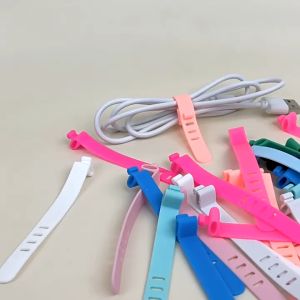 Tali Pengikat Penggulung Perapih Kabel Cord Holder Cable Tie Clip Karet Silikon | Source Project