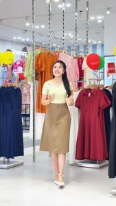 [MUA 2 GIẢM 35K] Chân Váy Chữ A Nữ GUMAC Chân Váy Công Sở Lưng Cao Dáng Dài Chất Tuyết Mưa Có Túi Đắp Thanh Lịch LVE1202