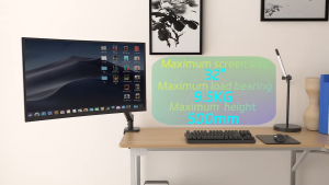 YAMY Monitor stand monitor mount for desk monitor arm for 17-34" 2-10kg VESA 75x75 / 100x100 mm