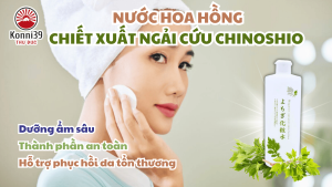 NƯỚC HOA HỒNG NGỪA MỤN CHIẾT XUẤT NGẢI CỨU CHINOSHIO NHẬT BẢN (CHAI 500ML)