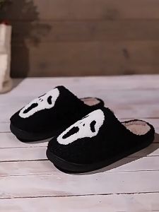 Halloween cartoon skeleton cotton slippers winter home thick bottom slippers