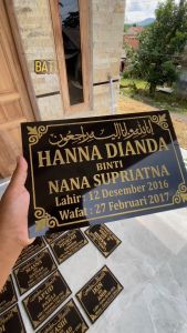 BATU NISAN UKURAN 20 X 30 - BATU NISAN MAKAM - BATU NISAN KUBURAN - BATU NISAN GRANIT BERKUALITAS BISA COD PECAH GANTI BARU