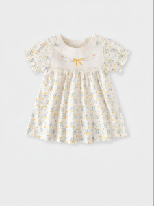 Usbettas | Cotton Summer Princess Dress with Embroidery S