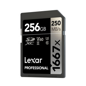 Lexar | Lexar Professional SD Card 1667x 64GB 128GB 256GB SDXC UHS-II V60 Class10 Memory Card up to 250MB/s 4K SD Card for DSLR camera