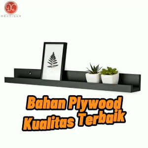 Rak Buku Dinding Minimalis Panjang 80cm / Ambalan Tempel Dinding untuk Pajangan Foto / Miniatur