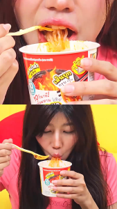 (แพ็ค 12) บุก บุก คัพ เส้นบุกกรุบ เลือกรสชาติได้ รสหม่าล่า / รสไก่ซอสเผ็ดเกาหลี