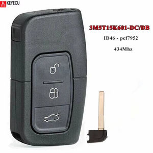 Keyecu SMART PROXIMITY Remote Key FOB 434MHZ for Ford C-Max Focus MK2 Mondeo 2007 2008 2009 2010 3M5T-15K601-DC/3M5T-15K601-DB