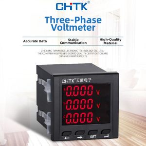 Programmable AC DC Three-Phase Voltage Monitor Digital LCD