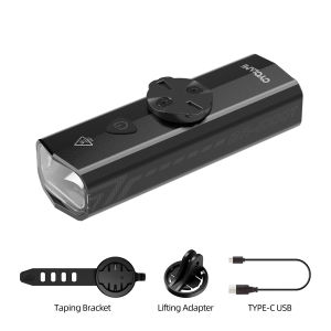 CYCLAMI Bike Front Light IPX6 Type-C Rechargeable Aluminum Bicycle Hanging Light 1000LM Headlight LED Flashlight