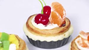 Khuôn Làm Bánh Mini 10cm Chống Dính Dùng Làm Bánh Nướng Nhỏ Bánh Cupcake Bánh Tart Bánh Flan Bánh Pizza Bánh Gato Đáy Rời Hình Tròn Chất Liệu Thép Carbon