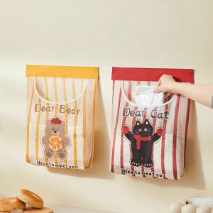 Wall-mounted High-capacity Kitchen Trash Bag Storage Bag