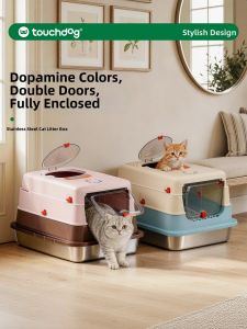 Touchdog | Nhà Vệ Sinh Mèo Kín Chống Nước Không Mùi