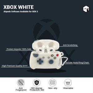 Case Airpods Pro Gen 2 & Gen 3: Casing Xbox Putih Unik Premium Silikon Softcase Earphone