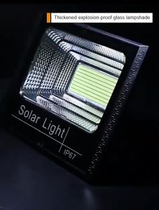 Đèn led năng lượng mặt trời ngoài sân và trong nhà 500W siêu sáng  Đèn pha Led năng lượng mặt trời pha 500W Solar Chip Led Siêu Sáng chống nước tuyệt đối