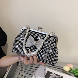 Women's Bags 2024: New Arrival Fashion Small Square Bags & Korean Style Diamond Evening Bags