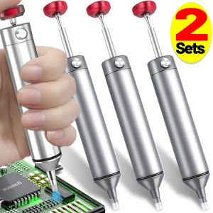 New Aluminum Powerful Desoldering Pump Suction Tin Soldering Sucker Pen Removal Vacuum Solder Iron Welding Repair Tools