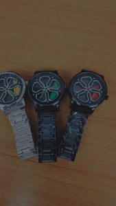 Personalized Cool Men Watch Wheel 360 ° Rotation High Quality Steel Belt Student Watches Hollow Male Fashion Quartz Wristwatch W0040