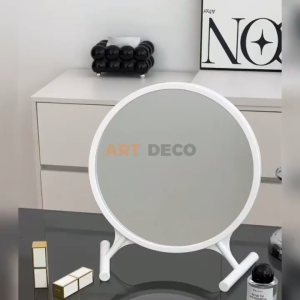 <𝙇𝙖𝙯𝙎𝙜𝙈𝙖𝙡𝙡> Desktop Vanity Mirror with Led Light Round Mirror Large Make Up Mirror Light