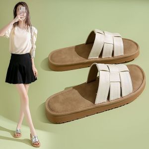 Dép Đế Phẳng Đế Mềm Mùa Hè Cho Nữ Đi Biển Thường Ngày Đế Cao Su Dép Xăng Đan Thời Trang Đa Năng Cho Phụ Nữ Mang Thai