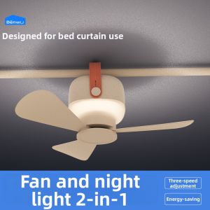BENWU | Mosquito Net Bedroom Ceiling Fan For Dormitory
