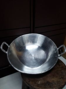 penggorengan/ wajan penggorengan alumunium tebal anti lengket diameter 30 cm handmade