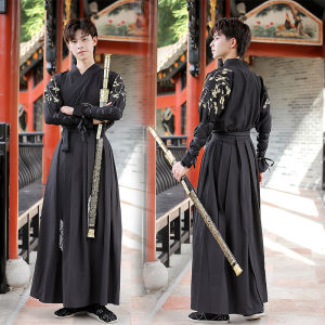 Original Spring Summer Mencostume Ethereal Hanfu Couples Cotton Traditional Chinese Clothing Free Spirited Martial Arts Scholar Style