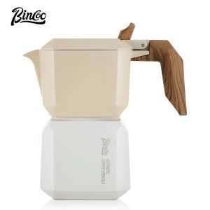 Bincoo วาล์วคู่สำหรับใช้ในบ้านกาแฟเอสเปรสโซ่ขนาดเล็กจากอิตาลีมีเหยือกมอคค่ากาต้มน้ำกลางแจ้งส่วนผสมของเหลว แสดงผลที่คุณต้องการ