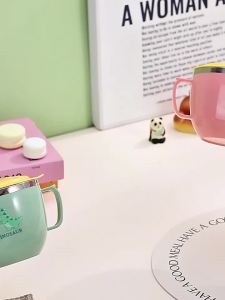 YOULUNMEI | Childrens Thermal Lunch Box Eating Utensils with Cover Soup Bowl