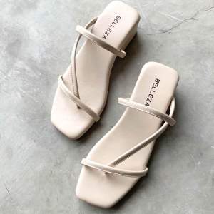 BELLEZA RAIA Sandal Wanita High Heels 4cm Hak Tahu Heel Pesta Kondangan Belezza
