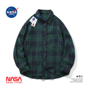 Wassup Panda Vintage Brushed Plaid Shirt Mens Spring Autumn Casual Long Sleeve Button up Outerwear Polyester Cotton Viscose
