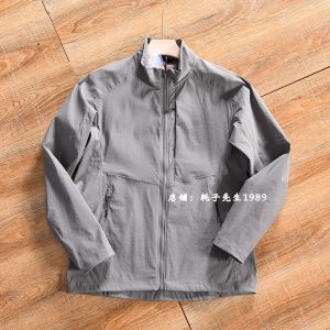 Mens Outdoor Spring Jacket Stand Collar Elastic Soft Shell Outerwear 3D Tailoring Waterproof Quick Dry Modern Style Fashion Urban Youth