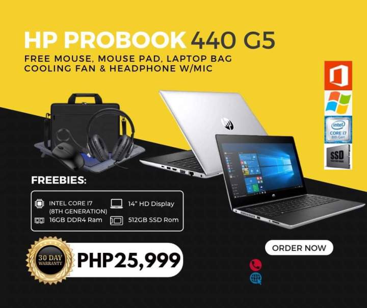 HP ProBook 440 G5 Slim laptop with box Good for rendering, autocad