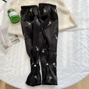 Summer New Ice Silk Sun Protection Sleeve Women Loose Breathable Driving Outdoor Cycling Sunshade Hand Sleeve Comfortable