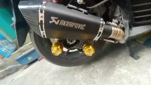 Motorcycle Exhaust System Elbow Slide-In Type For Yamaha NVX 155 125 NVX155 AEROX155 Nmax V2 Click 150i V2