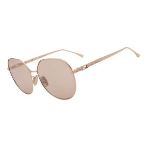 Face Shaping UV Protection Sunglasses Metal Large Frame