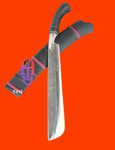 golok asli baja kayu bambu super tajam