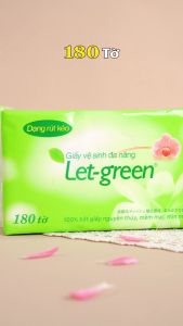 Combo Bao Giấy Vệ Sinh Đa Năng LET-GREEN 18*21cm 180 Tờ/Bao