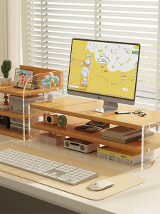 ชั้นวางจอคอมพิวเตอร์พื้นฐานสำหรับช่องทางเดียวแบบพับได้ MY-2005-1 สำหรับสำนักงานและบ้าน ชั้นวางของสำหรับหน้าจอคอมพิวเตอร์