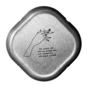 Retro Silver Metal Cigar Stainless Steel Ashtray for Bar Hotel Restaurant Creative Gift Fashion Ashtray Bar Accessories