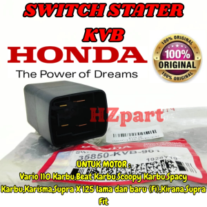 SWITCH STATER/BENDIK KODE KVB HONDA VARIO BEAT SCOOPY SPACY KARISMA SUPRA KIRANA PRODUK 100% ORI .