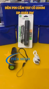 ĐÈN PIN CẦM TAY ZOOM XA GẦN DP-9188 2W 3 CHẾ ĐỘ SÁNG MẠNH/YẾU/NHẤP NHÁY