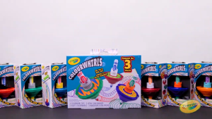 Crayola Colourwhirls - Spin Art Toy - 1 Recolour Disk & 1 Marker - Washable & Non Toxic - For Age 6+