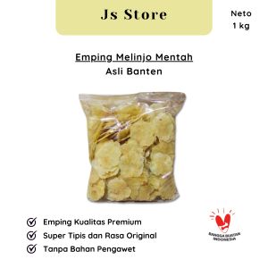 Emping melinjo mentah 1 kg