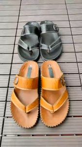 Dép xỏ ngón nam quai ngang nam da bò dép kẹp nam cao cấp KINSON SHOP bảo hành 12 tháng