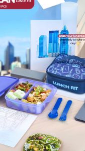 CPM kotal bekal makan dilan set of 3 pcs /kotak makan simple