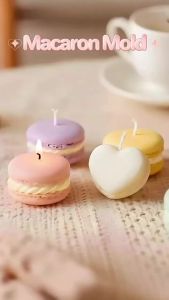 3D Macaron Mold for Candle Soap Making Silicon Fondant Cake Molds Chocolate Candy Dessert Decor DIY Art Crafts Baking Mould Tool