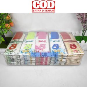 Souvenir Murah Pernikahan Nikah Sisir Mini Kecil Lobang 3 Kemasan Plastik Alas Isi 100pcs