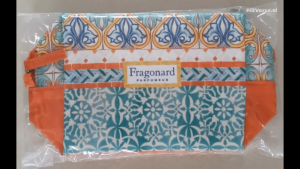 Limited Edition Fragonard Travel Bag with Zip (Orange) by Senteurs de Provence since 2004