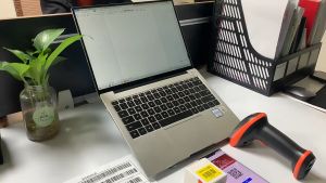 เครื่องแสกนบาร์โค้ด มีสาย ระยะส่งสัญญาน 2 เมตร สินค้าพร้อมส่ง เป็นเครื่องสแกนบาโค๊ต